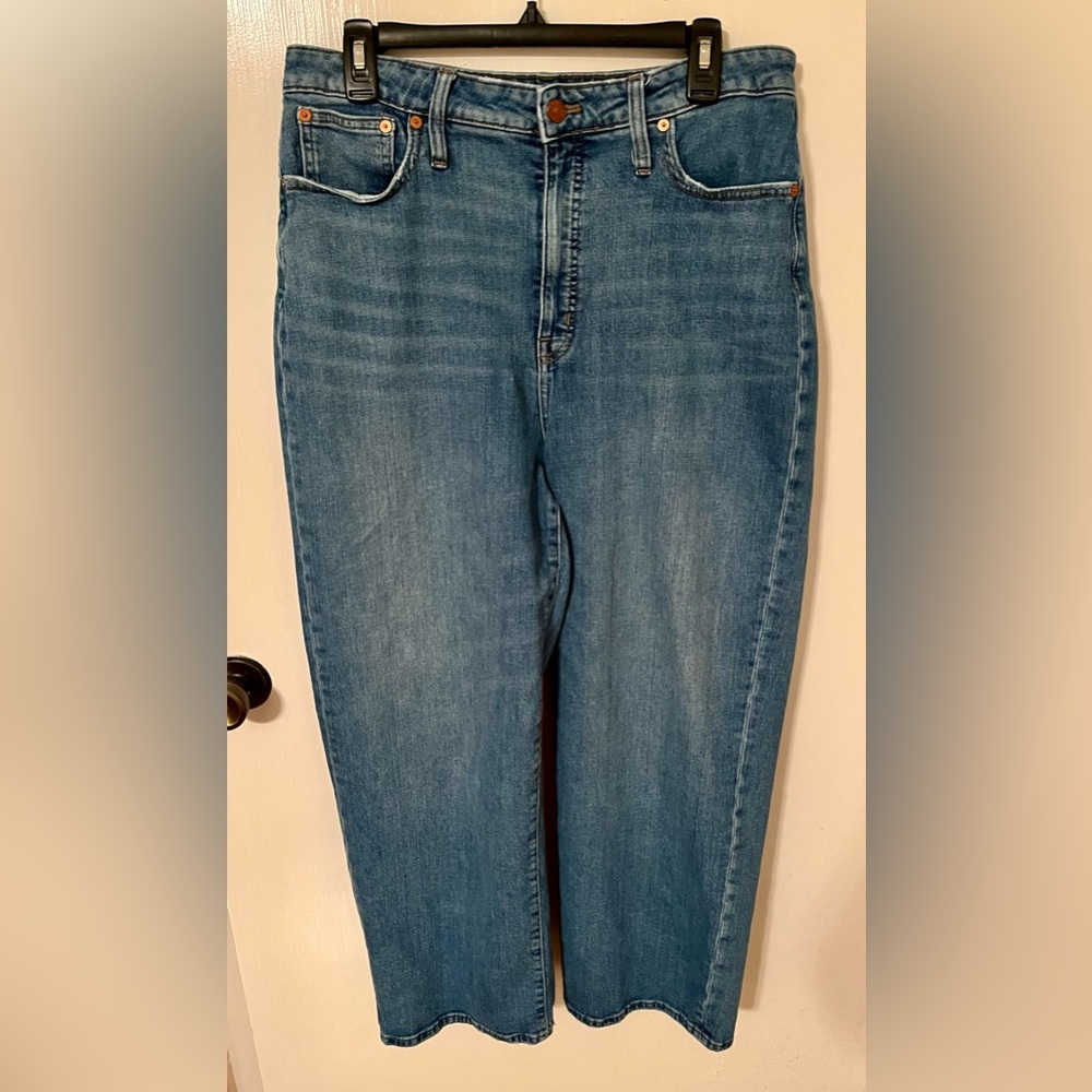 Madewell Tall Curvy Slim Wide-Leg Crop Jean